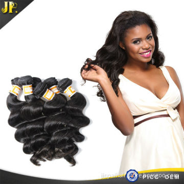 Guangzhou JP professional human hair supplier 2015 latest hair style eurasian loose wave hair